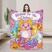 Happy Lanky Cartoon Box Cozy Flannel Blanket, Have an Amazing Day! Soft Throw Blanket For Dorm, Nap, Home Decor, All Seasons Size: 75*100cm, Weight: 230 GSM