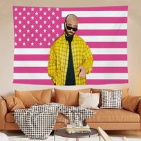 American Decor Omar Adam Flag | Flat Printed Hanging Banner Tapestry for Room & Home Wall Decor 100X70CM