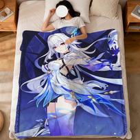 skirk Genshin Impact game Blanket soft warm plush blanket for dorm sofa living room pet hogar bedroom gift nap home Flannel Size: 75*100cm, Weight: 230 GSM
