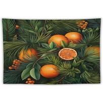 Tropical Orange Grove Tapestry  Perfect for Vibrant Unique  Fresh Home Decor with Nature Charm and Botanical Style 100X70CM