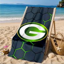 Green Bay Packers Logo Beach Towel, Quick-drying, Easy to Care for, Suitable for Both Fitness and Beach Vacations,Sports Essential 70cmx140cm(27x55inch)