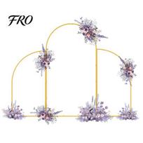 Party Balloon Arch Stand 3Pcs/Set Metal Backdrop Stand, 7Ft 5Ft Wedding Birthday Flower for Bridal Shower Baby Decoration Arched Frame auksinė