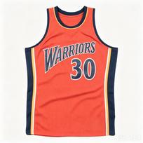 Family Stephen Curry Retro Basketball Shirt Orange Breathable 3D Printed Mesh Sleeveless Tank Top S
