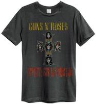 Amplified Unisex Tee Guns N Roses Appetite For Destruction Charocal New M