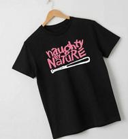 Naughty By Nature Tshirt Black Pink Logo Hip Hop Rap Tee Y2k S