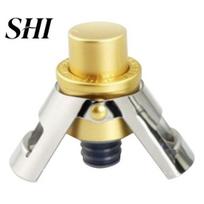 Cork Bottle Stopper with Vacuum Pressure Pump Food Grade Stainless Cap Steel Leak-proof Keep Fizz Professional Champagne for Home auksinė