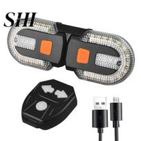 MTB Bike 1 Set Taillight USB Rechargeable Waterproof Long Life Easy Installation Fast Charging Night Signal Light Lighting Wireless LED Warning Smart juoda