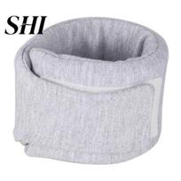 Dog Collar Pet Scarf Adjustable Fasten Tape Breathable Comfortable Neck Wear Anti-licking Supplies EVA Post Surgery Wound Healing Protective XS pilka