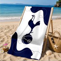 Tottenham Hotspur Football Club Beach Towel, Quick-drying, Easy to Care for, Suitable for Both Fitness and Beach Vacations,Sports Essential 70cmx140cm(27x55inch)