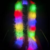 Women LED Scarf Rave Concert Flashing Luminous Scarf Bar Club Dance Show Performance Costume Accessories