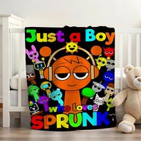 Žaidimo Sprunki Incredibox Antklodė Minkšta ir Odai Draugiška Sofai Lovai Dėlei Poilsio Lovatiesė Visų Sezonų Antklodė 75X95CM