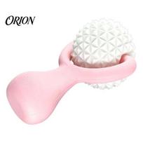 Deep Tissue Massage Ball 3D Printed Roller Ball, Ergonomic Handheld Massager for Muscle Relief, Portable Body Spiky Tool Legs Back And Arms rožinė