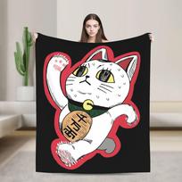 Turbo Senutė Dandadan Anime Flaneliniai pledai Kūrybiškas metamas pledas lovai, sofai, kušetei 200x150cm Pliušinė plona antklodė 75X95CM