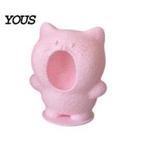 Multifunctional Storage Holder for Earrings 3D Printed Screaming Cat Figurine, Cute Cartoon Desk PLA Plastic Organizer Decor with Function, S