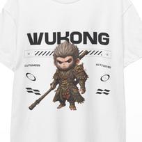 Black Myth Wukong Sun Wukong Staff Shirt Gamer Shirt Monkey King Figure Plush Inspired by Chinese Mythology Destinate One Black Myth Wukong M