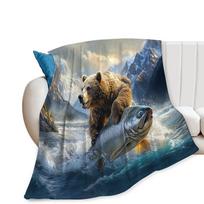 Mielas oranžinis lapė Laukinių gyvūnų miško gamtos rašto spaudinio pledas Minkštas lengvas pledas lovai, sofai, foteliui Size: 75*100cm, Weight: 230 GSM black