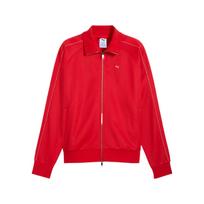 Puma Logo Breathable Polo Soft Long Sleeve Jacket Men jackets Red 629936-11 XL red