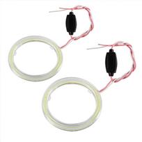 1pair Auto Halo Rings Angel Eye COB Chips Headlight DRL LED For Motorcycle Car 60mm