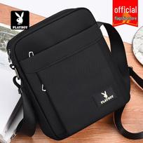 Playboy Men's Casual Shoulder & Crossbody Bag juoda