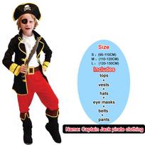 Helovino vaikiški piratų kostiumai berniukams, berniukams, vaikams, piratų kostiumai, fantazijos kūdikiams skirti Cosplay drabužiai S&ONE PIECE
