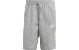 Adidas Essential Single Jersey 3 Stripes Shorts Casual Shorts Men's Gray IC9384 XXL gray