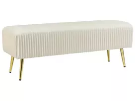Minkštasuolis PATERSON, veliūras, kreminė balta