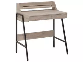 Rašomasis stalas BROXTON šviesiai rudas 77 cm 46 cm su stalčiais