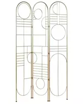 3 dalių kambario pertvara TURANIA auksinė 100 cm 170 cm