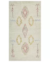 Kilimas BETTIAH smėlio spalvos 80 x 150 cm medvilninis