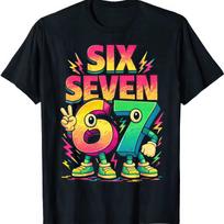 Math Pun T shirt: Number Day Six Seven, School Joke Tee S
