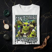 Shrek Shirt | Cant Today Im Swamped Meme Tee | Y2K Ogre Fan Gift XL