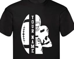 Personalised Rugby T-Shirt, Ruby Lovers T-Shirt, Outdoor Games Sports Lover Football Basketball Team Gift Family Presents Xmas Gift Tee Tops S