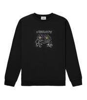 Vibrate Pop-Eyes Frog Logo Sweatshirts (Black) Black/L