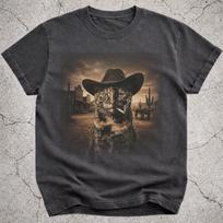 Tortie Cat Cowboy Shirt, Western Cat Meme Tee, Funny Cowboy Cat Gift, Cat Lover Shirt, Tortoiseshell Cat Tee XL