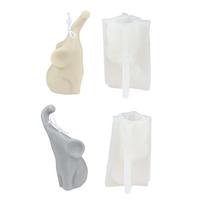 Elephant Ornament Candle Silicone Mold Epoxy Resin DIY Decoration Making Soap S