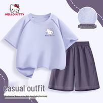 Hello Kitty Girls' Quick-Dry Summer T-shirt Set 130