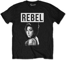 Amy Winehouse Rebel Black T-shirt S