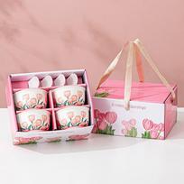 Tulip Ceramic Bowl and Spoon Set