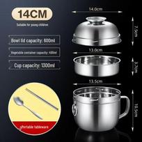 Zhishi Stainless Steel Double-Layer Lunch Box