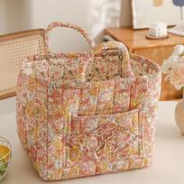 Cotton Foldable Underwear Storage Bag For Bedroom Desktop Organizer Small Space Dorm Room Use Style 1