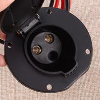 36V 48V Electric Golf Cart Charger Receptacle Charging Socket Fit for Yamaha Star Car Black MULTI