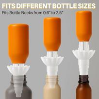 Universal Liquid Bottle Transfer Funnel Adapter Reusable Easy to Use for Kitchen Sauce Shampoo Lotion Cosmetics Refill Home balta