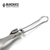 BLACKICE Folding Fork And Spoon Set, Outdoor Picnic Folding Utensils, Lightweight Titanium Cutlery, Travel Foldable Portable Fork And Spoo