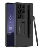 For Samsung Galaxy S25 Ultra 5G GKK Ultra-thin Holder Phone Case with Pen Slots & Stylus Pen Box&For Samsung Galaxy S25 Ultra juoda