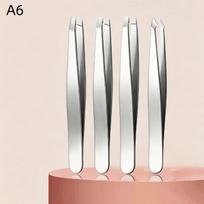 4Pcs High Precision Professional Eyebrow Hair Removal Splinter Tweezers Set For Very Effortless And Relaxed To Remove A6