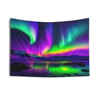 Neon Northern Lights Tapestry Indoor Wall Hanging 100X70CM