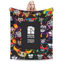 Homestucks pliušinis pledas Vaikams flanelinis pledas sofai lovai Šiltas minkštas individualios kokybės lovatiesė Gimtadienio dovana Size: 75*100cm, Weight: 230 GSM gray