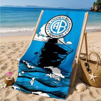 Atletico Belgrano Crest Beach Towel, Quick-drying, Easy to Care for, Suitable for Both Fitness and Beach Vacations,Sports Essential 70cmx140cm(27x55inch)