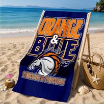 Denver Broncos Beach Towel, Quick-drying, Easy to Care for, Suitable for Both Fitness and Beach Vacations,Sports Essential 70cmx140cm(27x55inch)