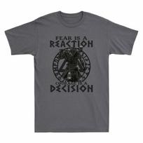 Viking Reaction Is Vintage TShirt A Unisexs Cotton Courage Fear Decision Tee A Is S